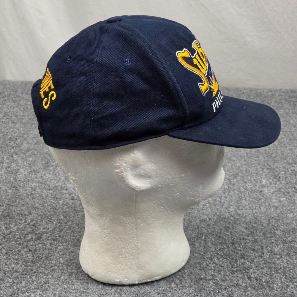 Vintage Subic Bay Philippines Hat Navy Blue Souvenir Snapback Cap Embroidered - Picture 3 of 7